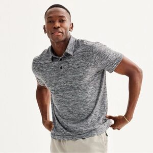 FLX Men's Gray Polo Shirt